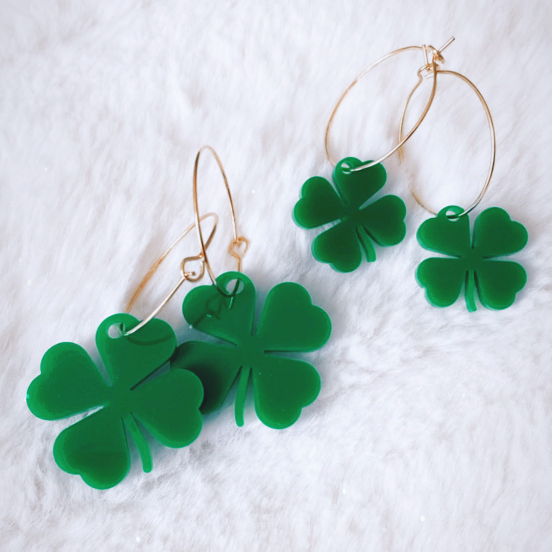 Shamrock Earrings - Large - 1 inch