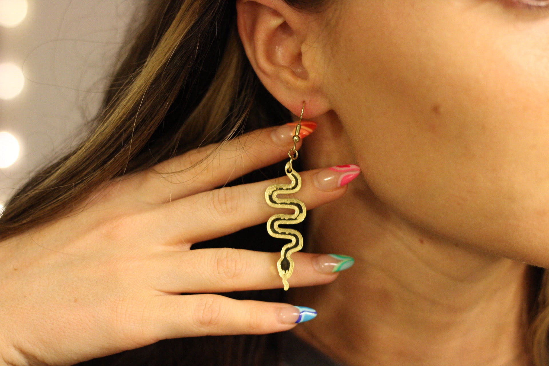 Snake Zig-Zag Earrings