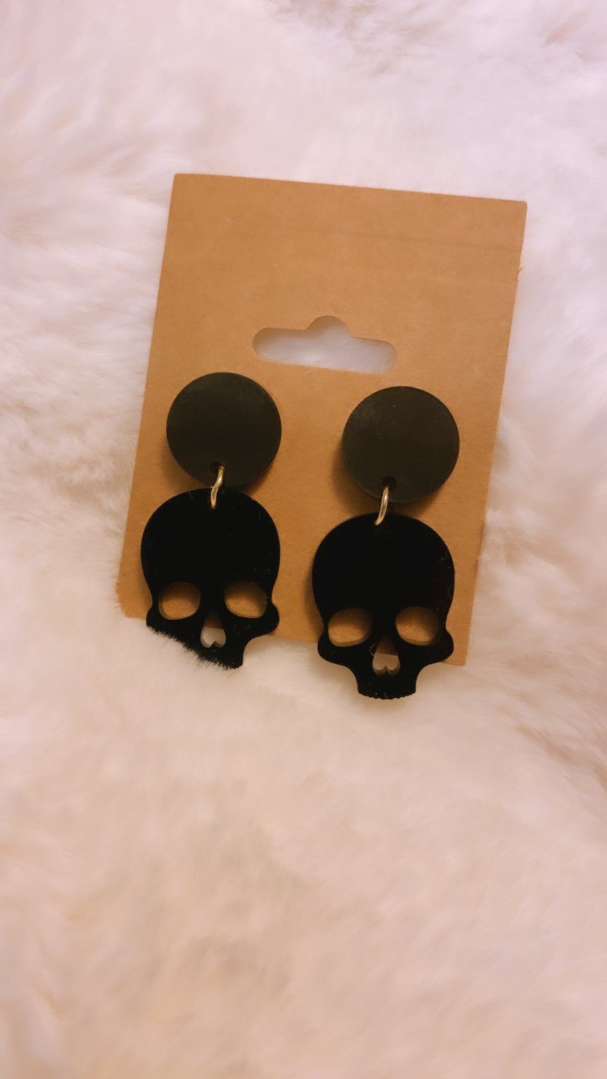 Black Skull Dangles