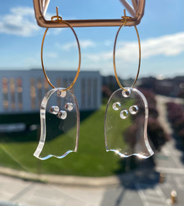 Clear Boo! Earrings