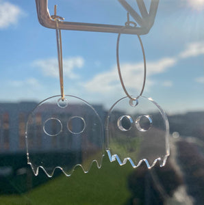 Clear Ghost Earrings