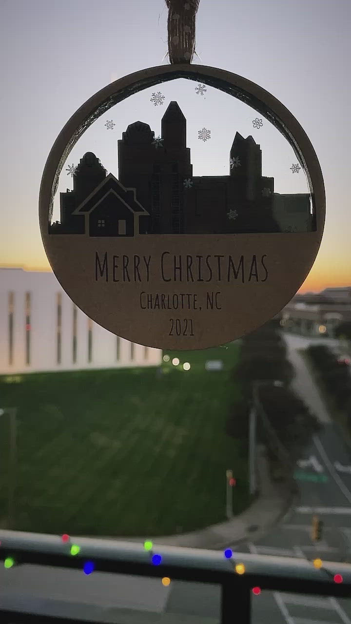 Charlotte, NC Skyline Ornament