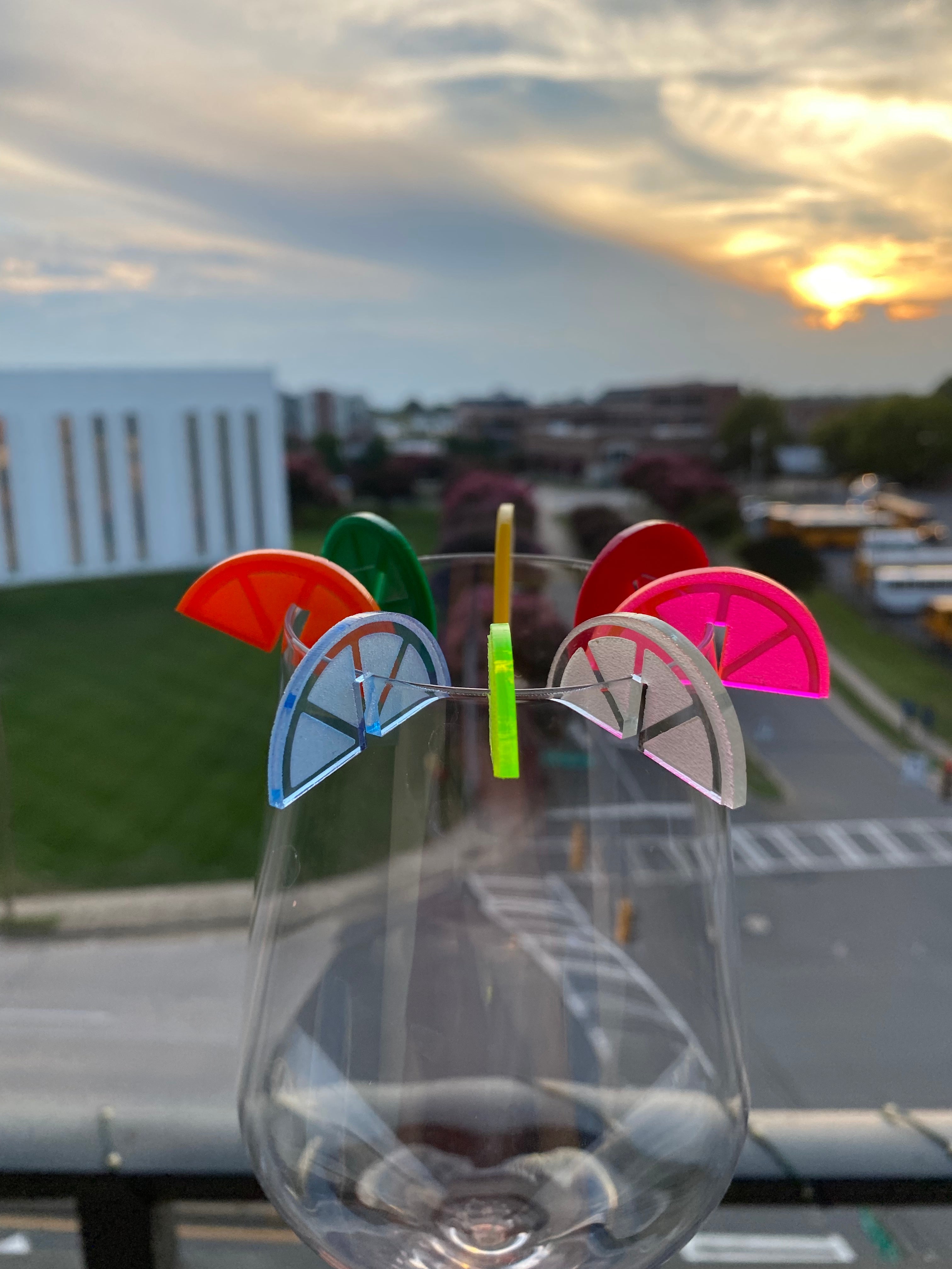 Half Slice Fruit Drink Markers