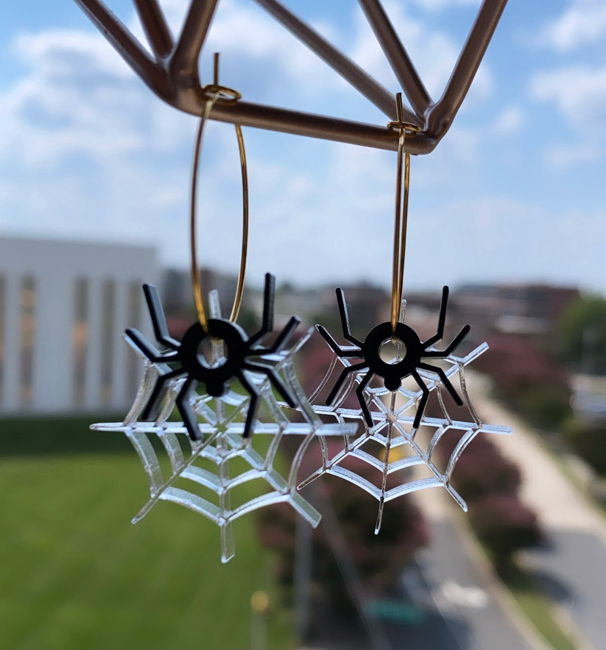 Spider Web Earrings